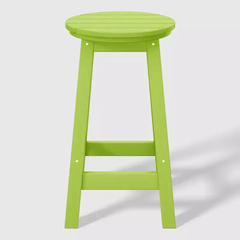 WestinTrends Malibu 24 Tabouret de comptoir rond sans dossier en polyéthylène haute densité résistant aux intempéries (lot de 2)