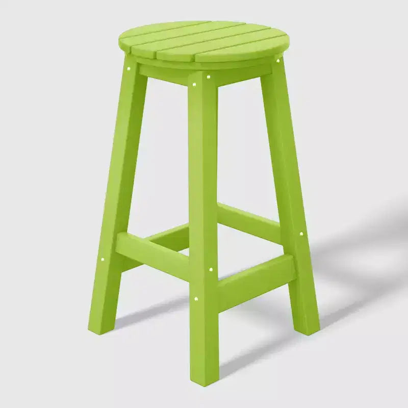WestinTrends Malibu 24 Tabouret de comptoir rond sans dossier en polyéthylène haute densité résistant aux intempéries (lot de 2)