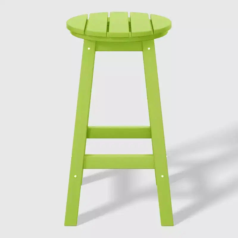WestinTrends Malibu 24 Tabouret de comptoir rond sans dossier en polyéthylène haute densité résistant aux intempéries (lot de 2)