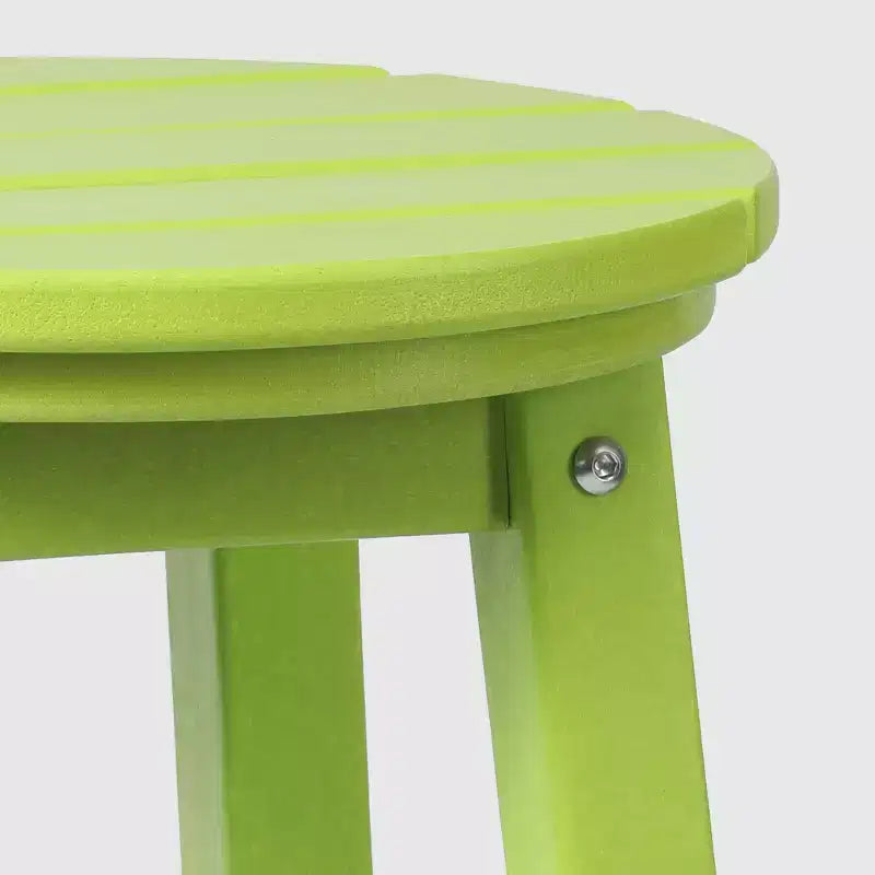 WestinTrends Malibu 24 Tabouret de comptoir rond sans dossier en polyéthylène haute densité résistant aux intempéries (lot de 2)