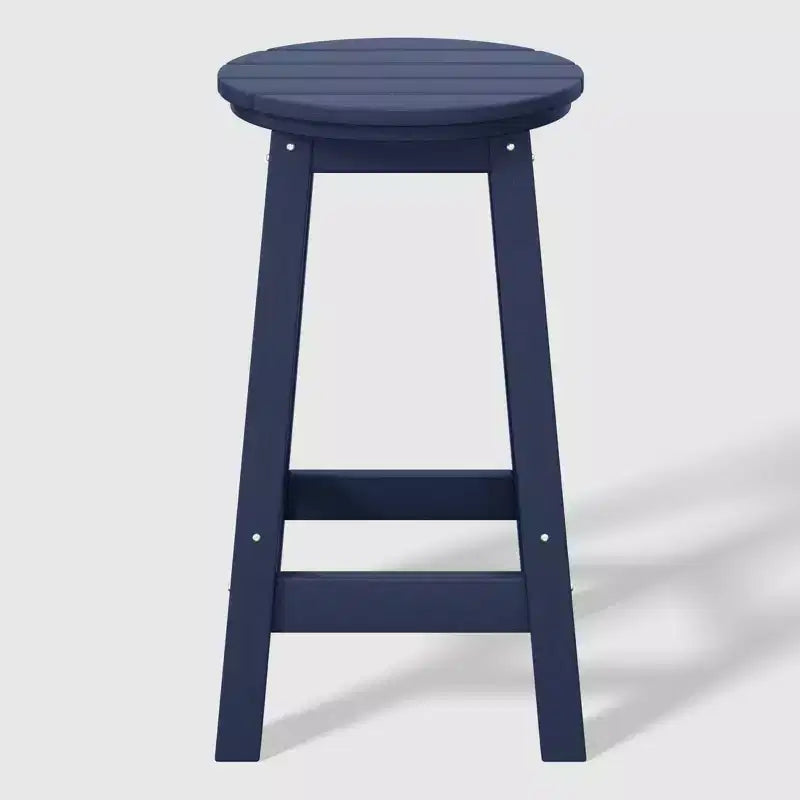 WestinTrends Malibu 24 Tabouret de comptoir rond sans dossier en polyéthylène haute densité résistant aux intempéries (lot de 2)