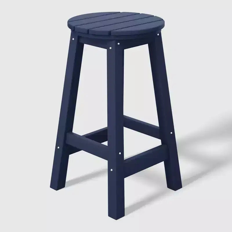 WestinTrends Malibu 24 Tabouret de comptoir rond sans dossier en polyéthylène haute densité résistant aux intempéries (lot de 2)