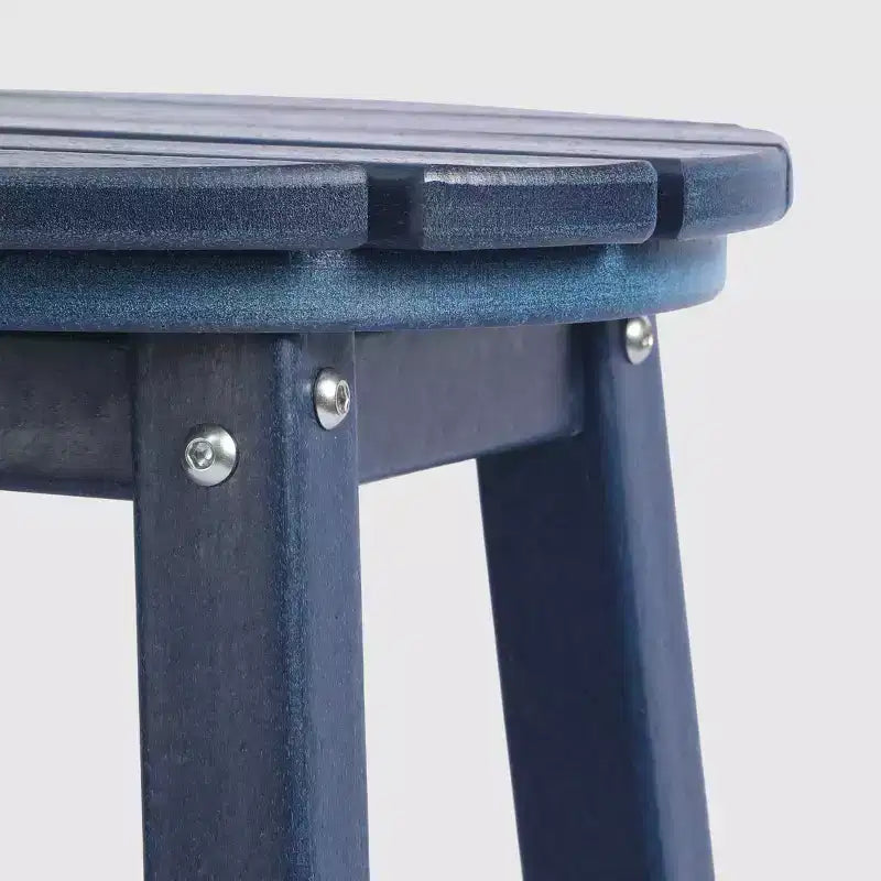 WestinTrends Malibu 24 Tabouret de comptoir rond sans dossier en polyéthylène haute densité résistant aux intempéries (lot de 2)