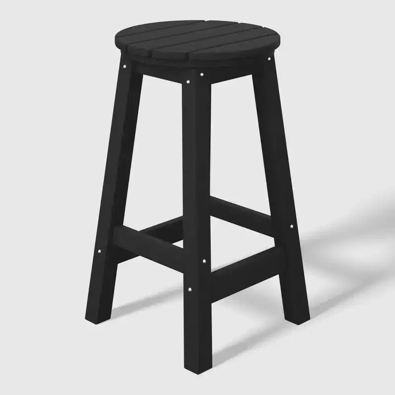 WestinTrends Malibu 24 Tabouret de comptoir rond sans dossier en polyéthylène haute densité résistant aux intempéries (lot de 2)