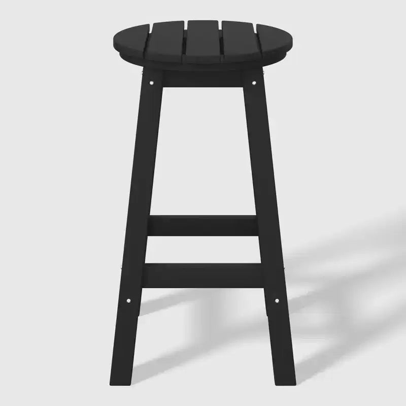 WestinTrends Malibu 24 Tabouret de comptoir rond sans dossier en polyéthylène haute densité résistant aux intempéries (lot de 2)