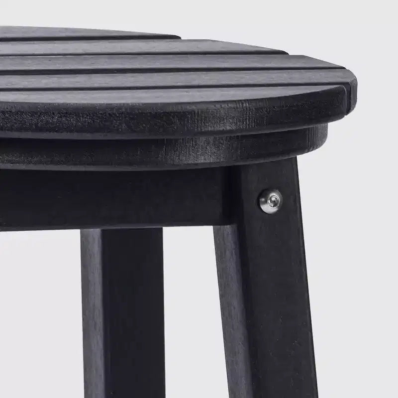WestinTrends Malibu 24 Tabouret de comptoir rond sans dossier en polyéthylène haute densité résistant aux intempéries (lot de 2)
