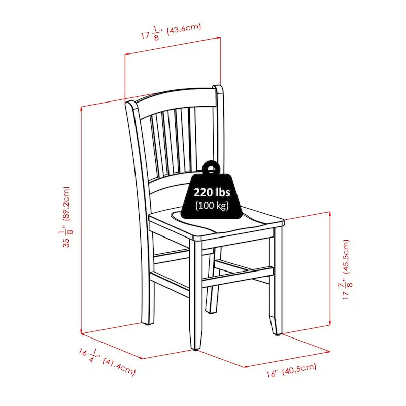 Table à manger Shaye avec chaises à dossier ajouré