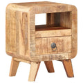 vidaXL Table de chevet/d'appoint avec pieds en bois massif pour chambre à coucher - 30 x 30 x 41 cm