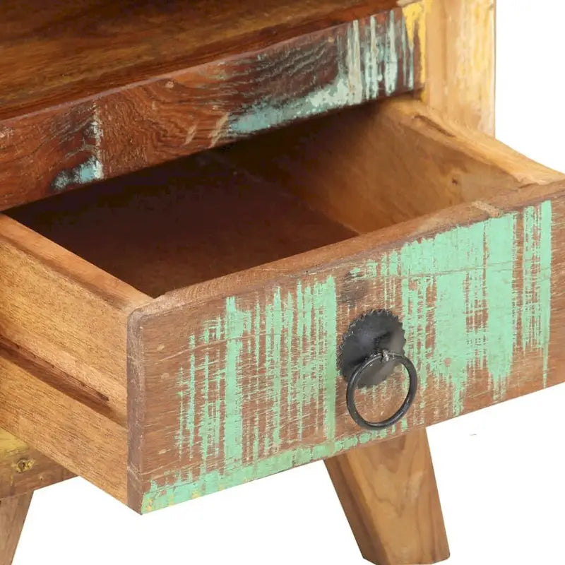 vidaXL Table de chevet/d'appoint avec pieds en bois massif pour chambre à coucher - 30 x 30 x 41 cm
