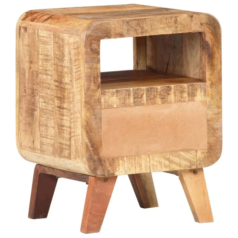 vidaXL Table de chevet/d'appoint avec pieds en bois massif pour chambre à coucher - 30 x 30 x 41 cm