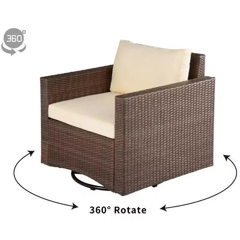 Chaise pivotante à 360 degrés Jiallo (lot de 2)