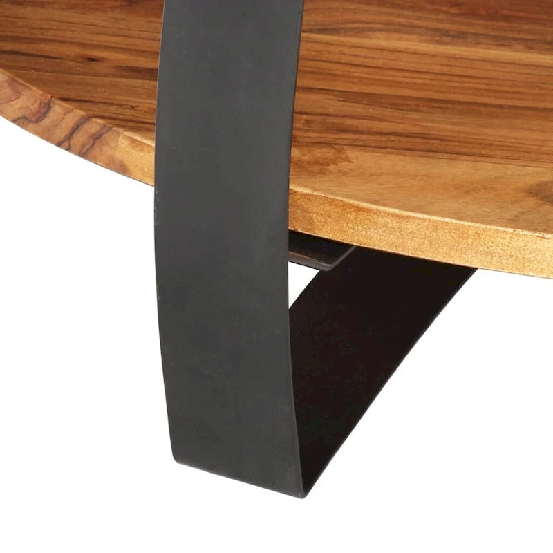vidaXL Table basse 65x65x32 cm Bois d'acacia massif