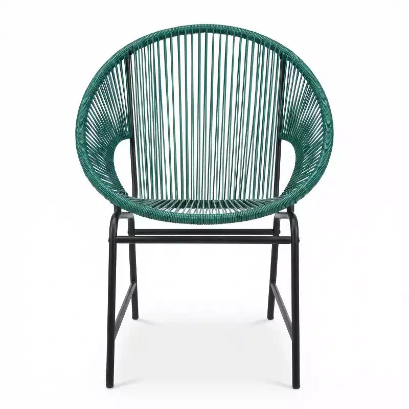 Christopher Knight Home Nusa Chaises de club Acapulco en rotin et métal tressé pour l'extérieur (lot de 2)