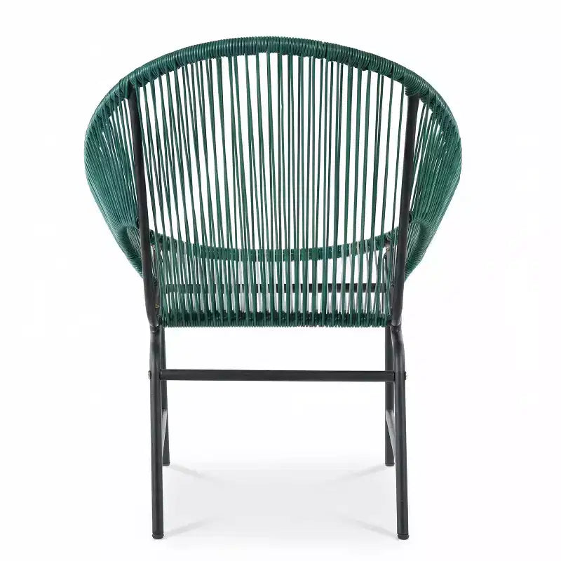 Christopher Knight Home Nusa Chaises de club Acapulco en rotin et métal tressé pour l'extérieur (lot de 2)