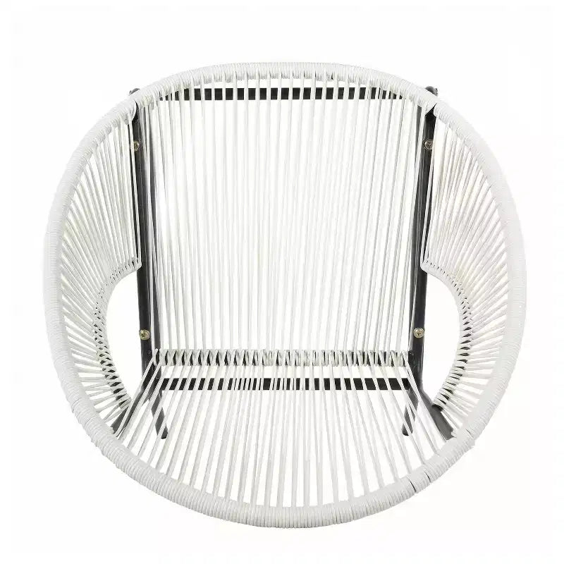 Christopher Knight Home Nusa Chaises de club Acapulco en rotin et métal tressé pour l'extérieur (lot de 2)