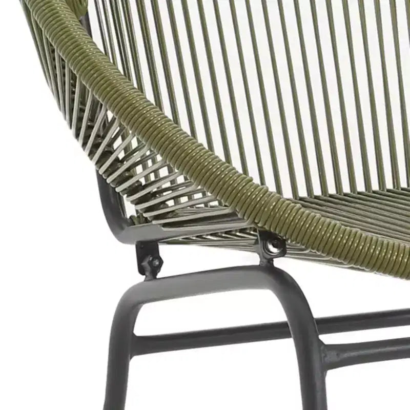Christopher Knight Home Nusa Chaises de club Acapulco en rotin et métal tressé pour l'extérieur (lot de 2)