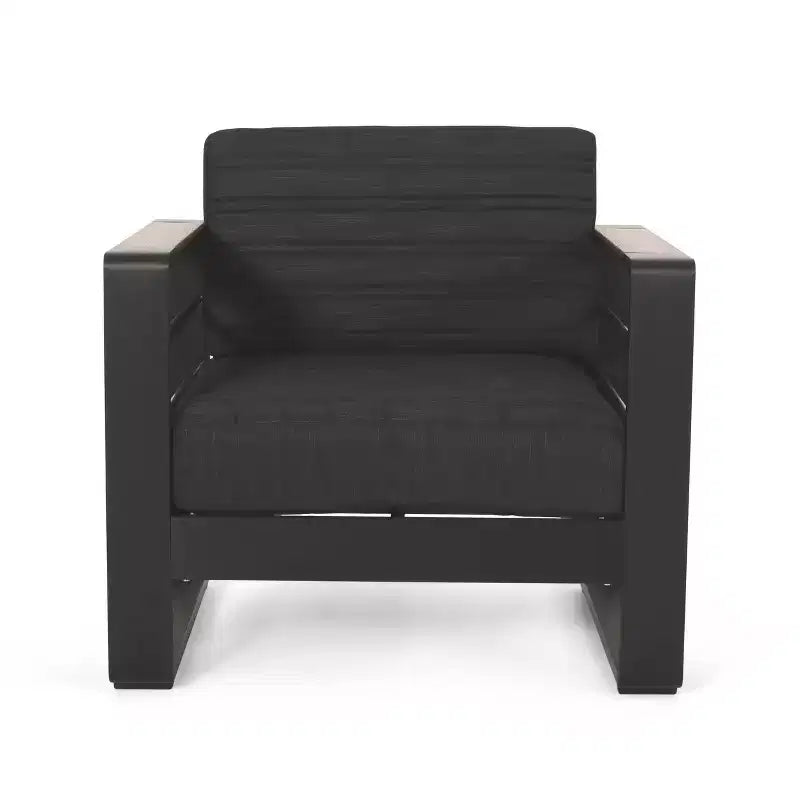 Christopher Knight Home Giovanna Chaises de jardin en aluminium et en faux bois (Lot de 2)
