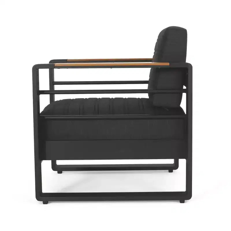 Fauteuil de jardin Christopher Knight Home Giovanna en aluminium et faux bois