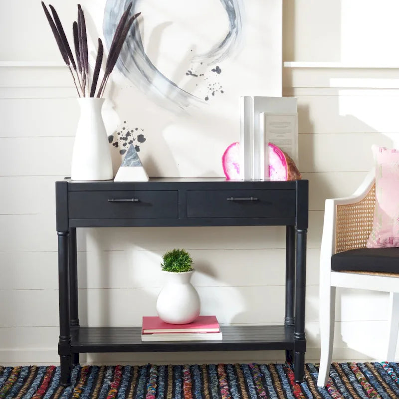 SAFAVIEH Phillis - Console à 2 tiroirs - 35.5 L x 13 P x 29.5 H - 36Lx13Px30H