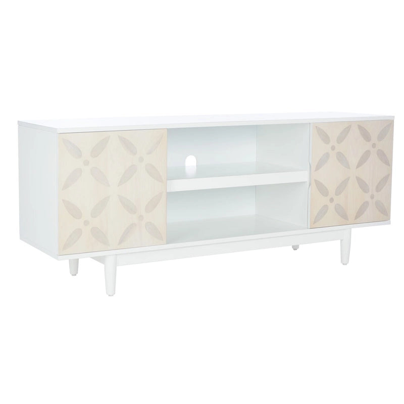 Meuble TV à 3 étagères à motifs SAFAVIEH Krysta - 54 L x 15 P x 22 H - 54Lx15Px22H