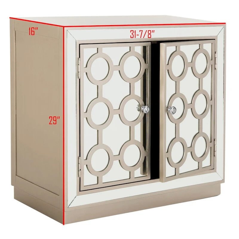 SAFAVIEH Achsah Commode de Rangement 2 Portes - 32Lx16Px29H
