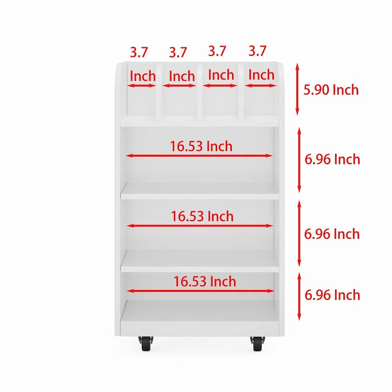 Desserte de cuisine à 4 niveaux avec étagère à épices et roulettes verrouillables, îlot de rangement de cuisine mobile au design simple
