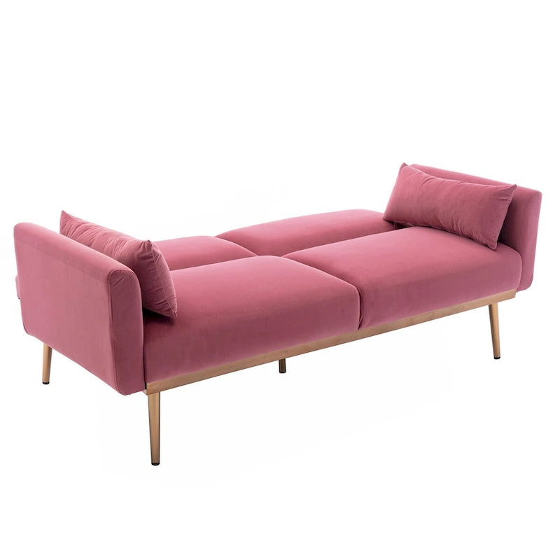 Canapé convertible Clihome Biscuit Back avec matelas