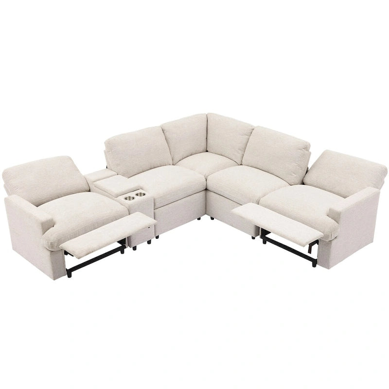 Canapé d'angle inclinable motorisé, canapé inclinable pour cinéma maison