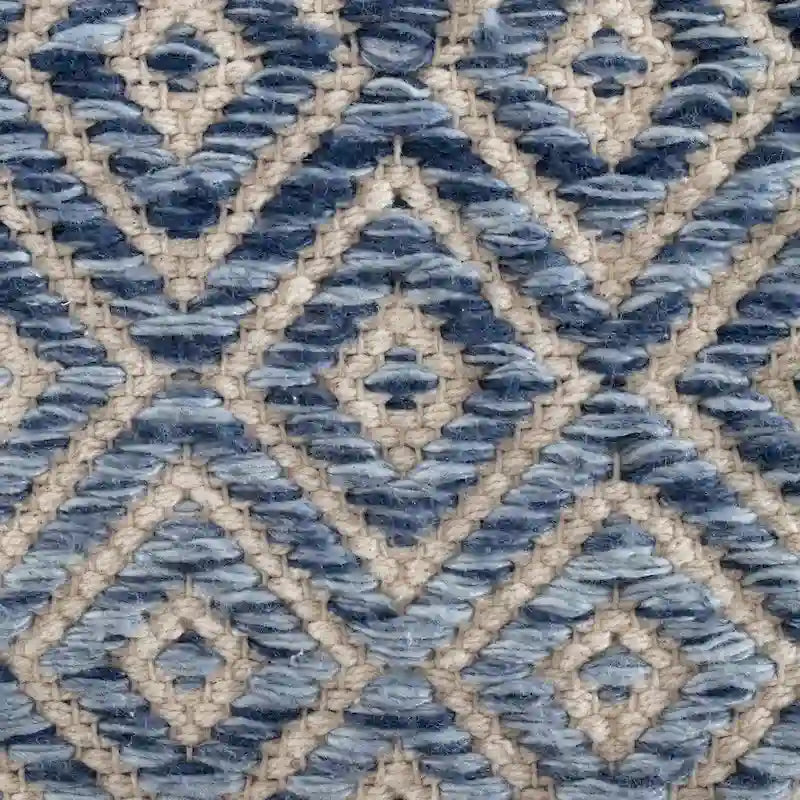 Pouf ottoman carré marron Jani Rhombus 22 pouces - Repose-pieds fait main pour salon, chambre, chambre d'enfant, chambre de bébé
