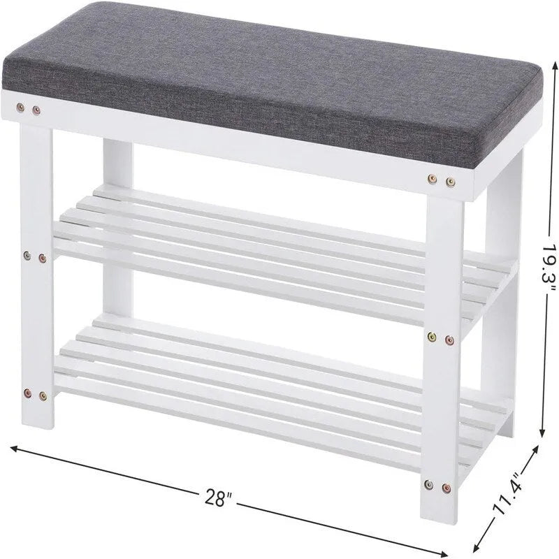 Étagère à chaussures à 3 niveaux - 11,4P x 28L x 19,3H