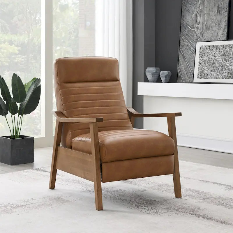 Fauteuil inclinable Armando Wood Arm Push Back de Greyson Living