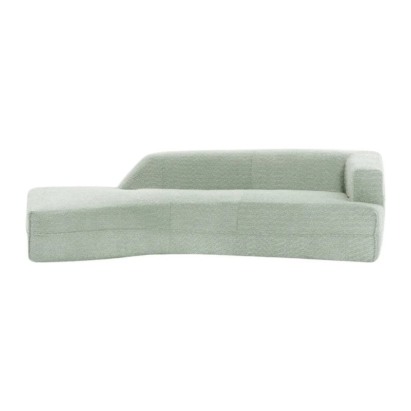 Canapé d'intérieur moderne courbé avec méridienne