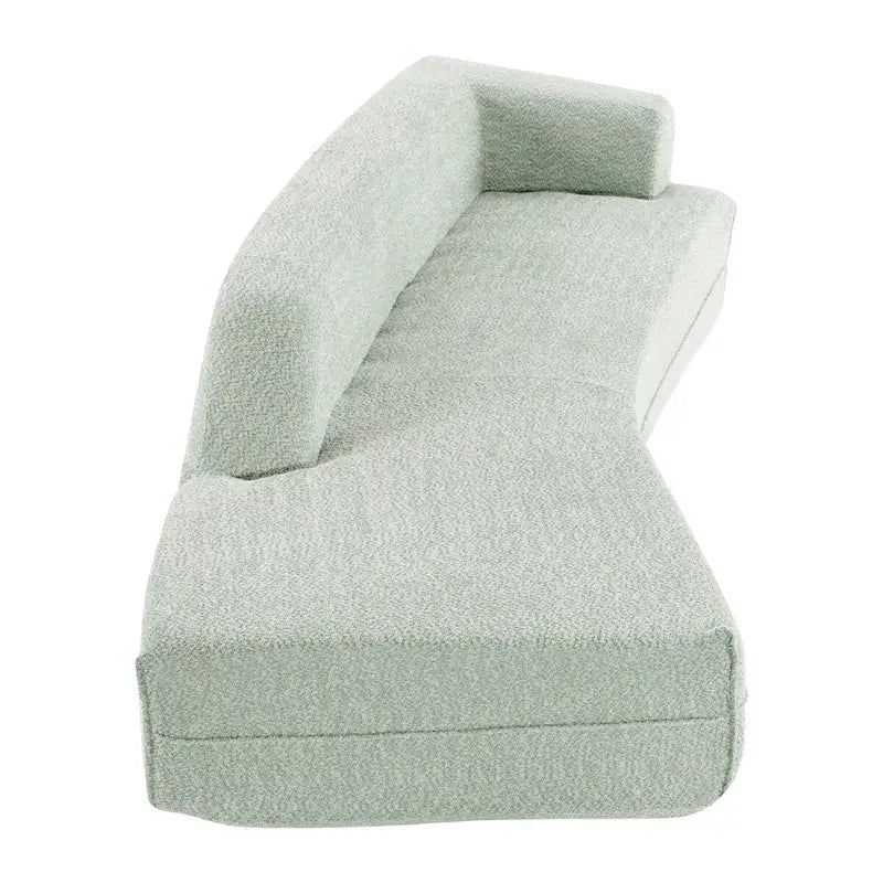 Canapé d'intérieur moderne courbé avec méridienne
