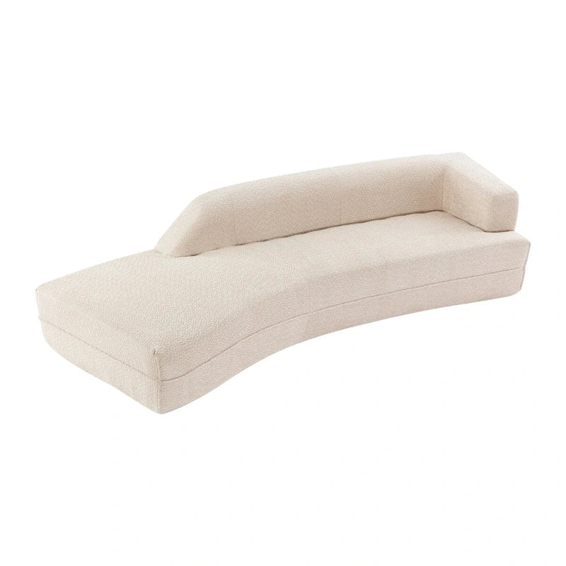 Canapé d'intérieur moderne courbé avec méridienne
