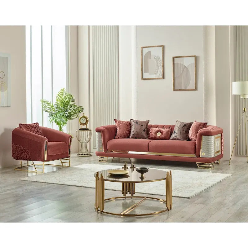 Ensemble de salon Roseau 2 pièces (1 canapé et 1 fauteuil)