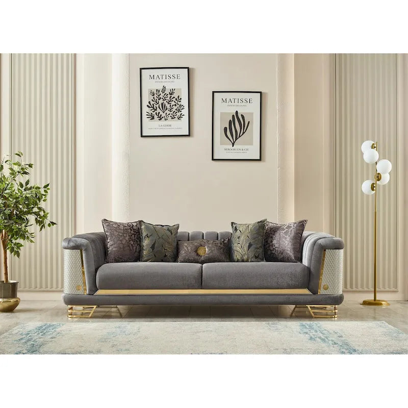 Ensemble de salon Roseau 2 pièces (1 canapé et 1 fauteuil)