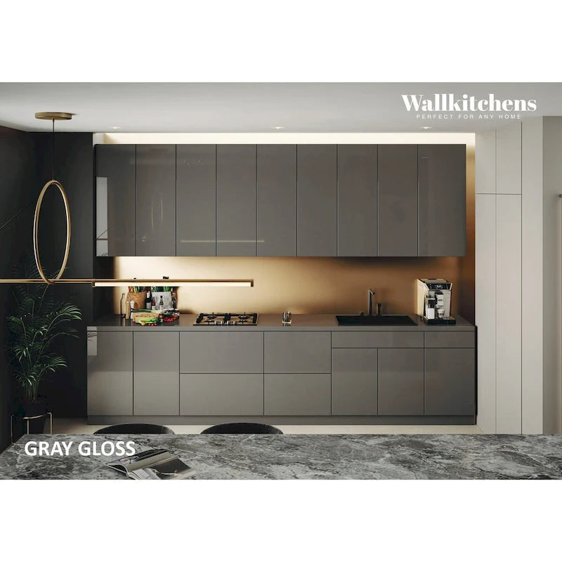 Collection Elite Epicure de Cuisine – Base grise, largeur 11 pi – 138x24