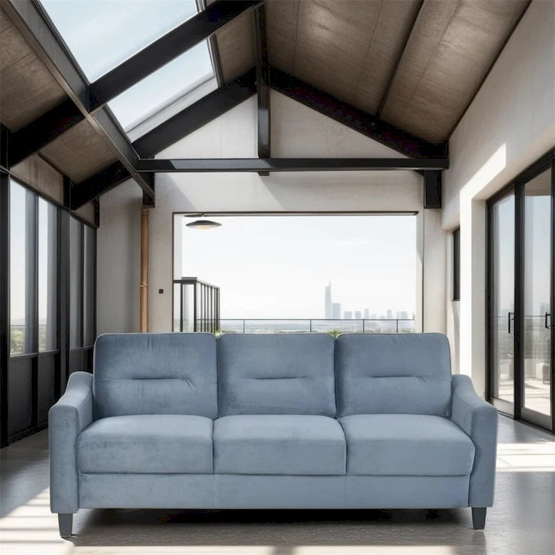Canapés confortables avec structure et pieds en bois