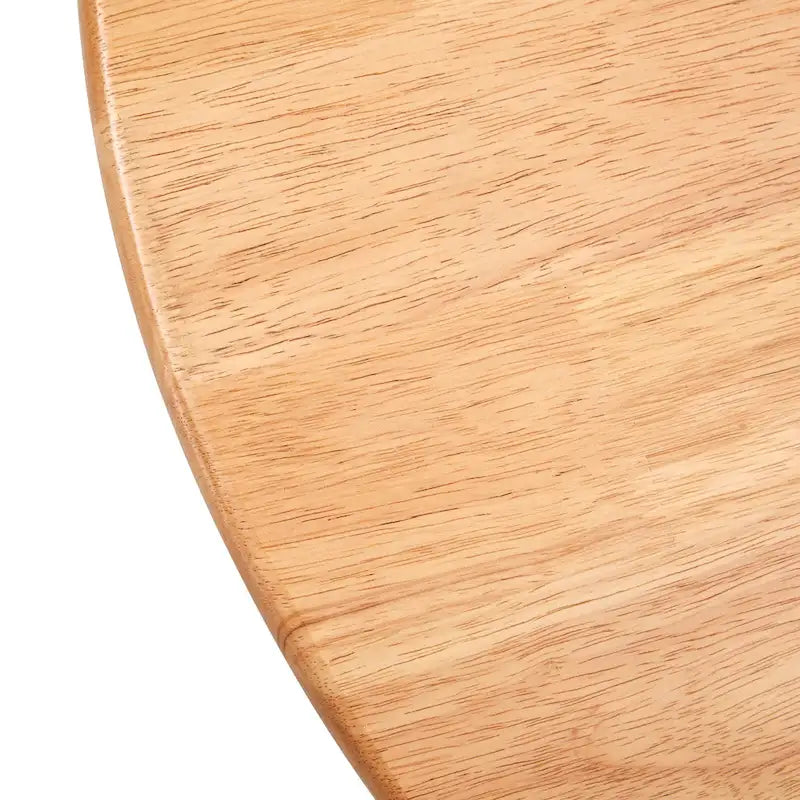 table basse en bois avec accents en rotin synthétique