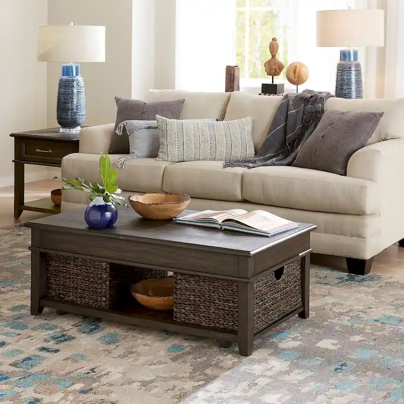 Ensemble de 3 tables basses relevables Mill Creek Peppercorn