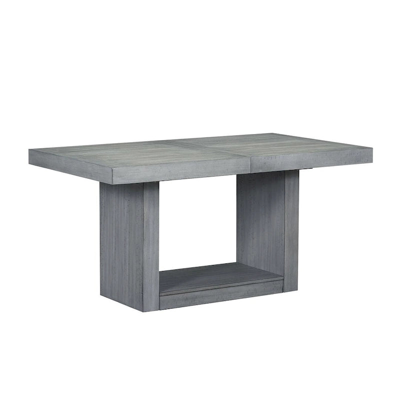 Ensemble de salle à manger contemporain 6 pièces extensible en bois avec banc rembourré et 4 chaises de salle à manger