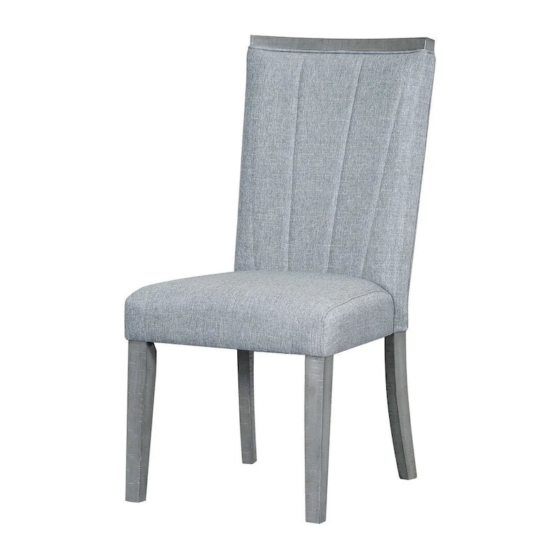 Ensemble de salle à manger contemporain 6 pièces extensible en bois avec banc rembourré et 4 chaises de salle à manger