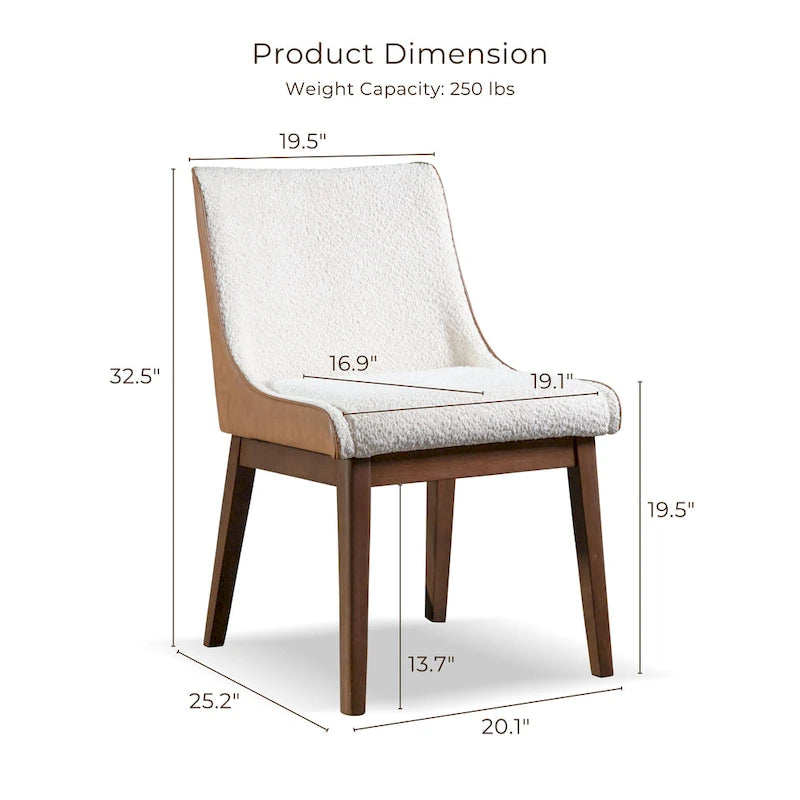 Ensemble de salle à manger rectangulaire 5 pièces noyer mi-siècle Beau I de Furniture of America