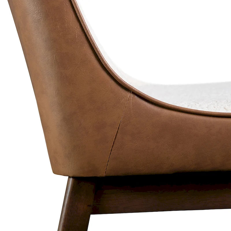 Ensemble de salle à manger rectangulaire 5 pièces noyer mi-siècle Beau I de Furniture of America