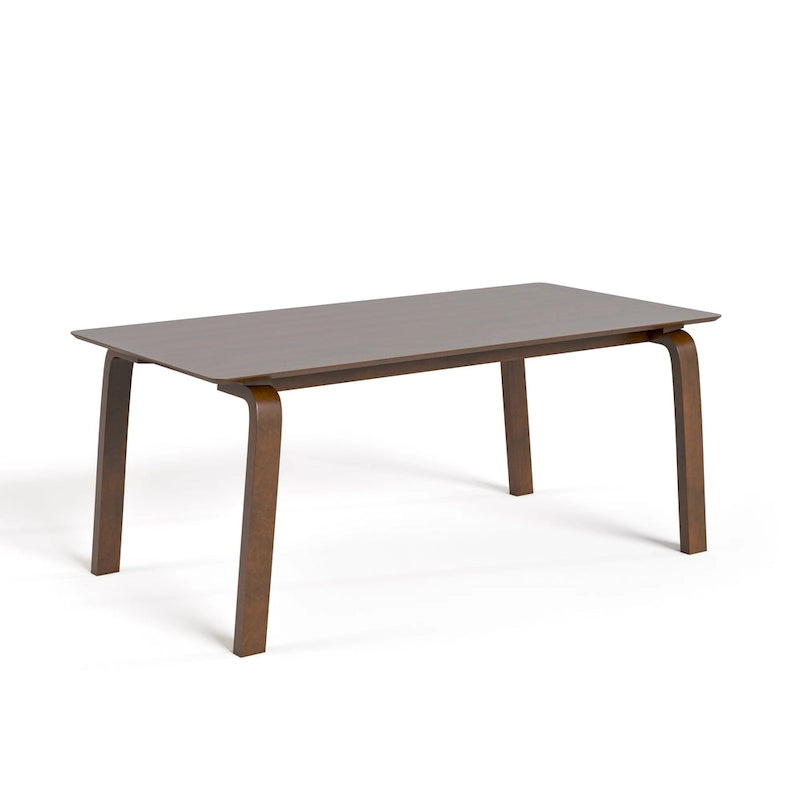 Ensemble de salle à manger rectangulaire 5 pièces noyer mi-siècle Beau I de Furniture of America