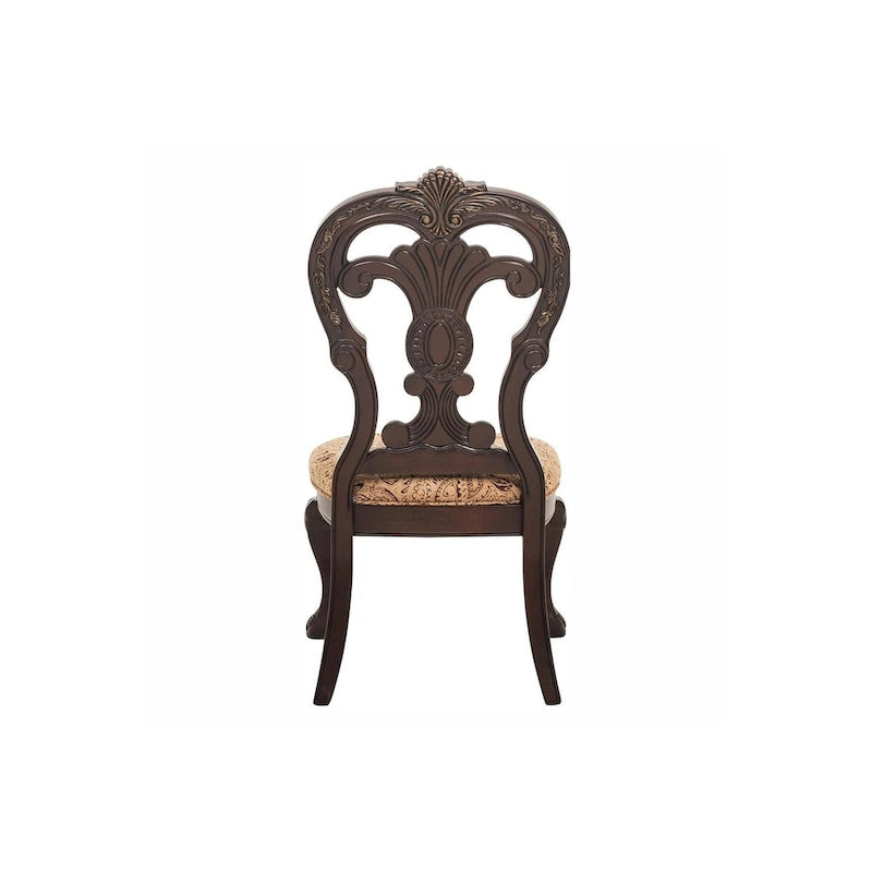 Ensemble de salle à manger ovale traditionnel Shelby Cherry avec double piédestal