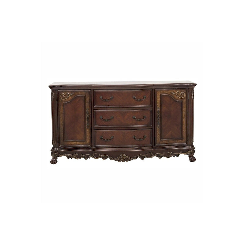 Ensemble de salle à manger ovale traditionnel Shelby Cherry avec double piédestal