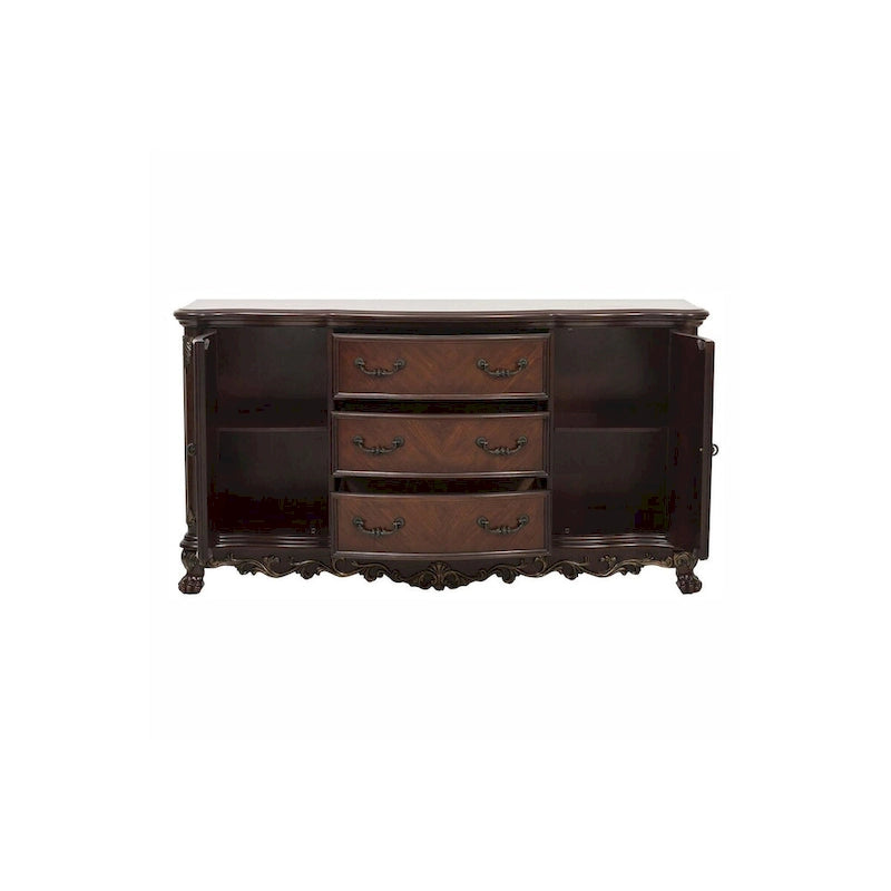 Ensemble de salle à manger ovale traditionnel Shelby Cherry avec double piédestal