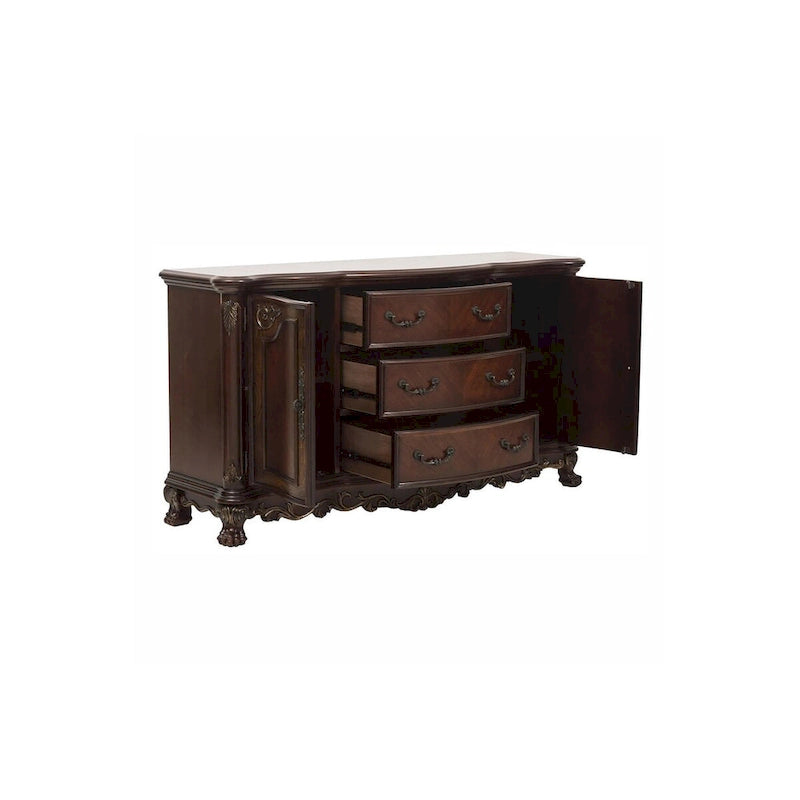Ensemble de salle à manger ovale traditionnel Shelby Cherry avec double piédestal