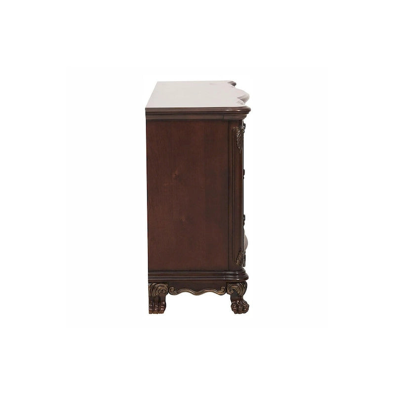 Ensemble de salle à manger ovale traditionnel Shelby Cherry avec double piédestal